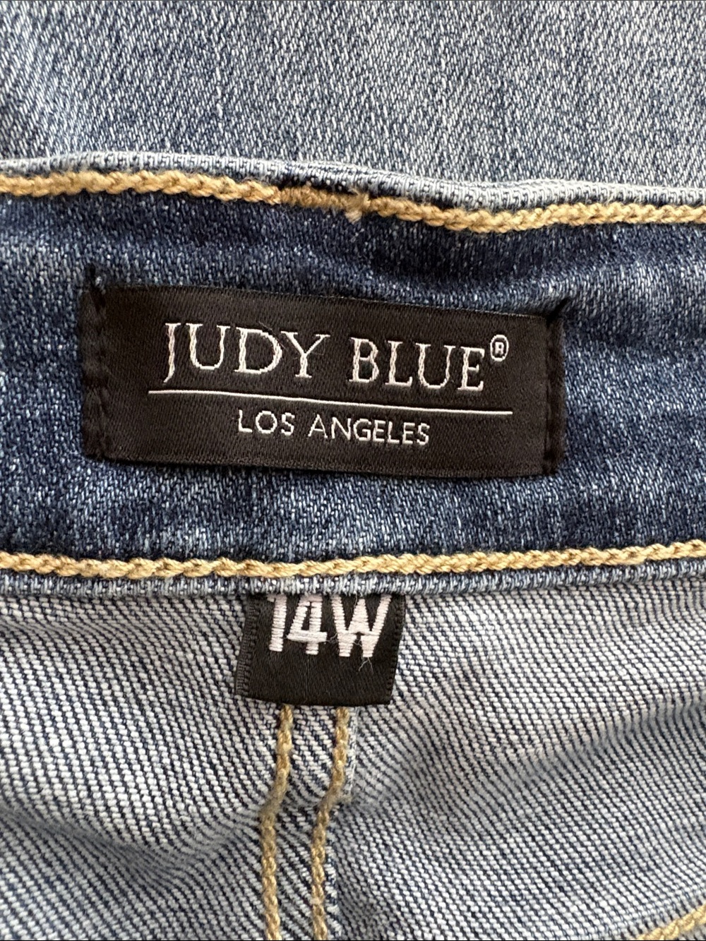 Judy Blue Mid Rise Boot Cut Jeans Medium Wash Style JB82337LT-PL Size 14W - Picture 3 of 12